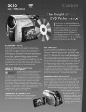 Canon DC50 DC50 Brochure