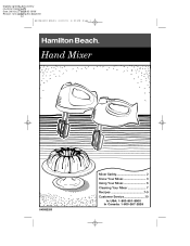 Hamilton Beach 62695V Use & Care