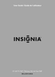 Insignia NS-LCD15-09CA User Manual (English)