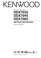 Kenwood DDX7035 User Manual 1