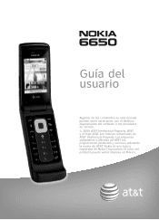 Nokia 6650 fold Nokia 6650 Phone User Guide in Spanish