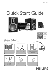 Philips MCD703 Quick start guide