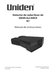 Uniden A1-R7 Spanish Owner Manual
