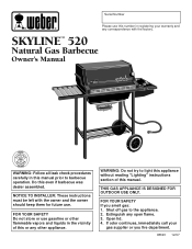 Weber Spirit 520 Skyline NG Owner Manual