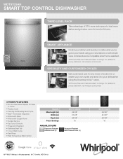 Whirlpool WDT975SAH Specification Sheet