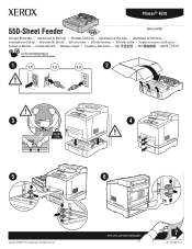 Xerox 4510DT Instruction Sheet - Installing Paper Trays