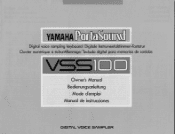 Yamaha VSS-100 Owner's Manual (image)