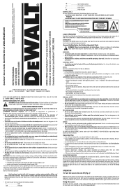 Dewalt DW088K Instruction Manual