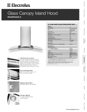 Electrolux RH42PC60GS Product Specifications Sheet (English)