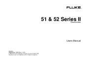 Fluke 51 FE 51 & 52 II Users Manual