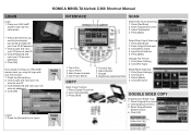 Konica Minolta bizhub C360 Shortcut Manual