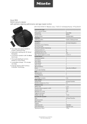 Miele Scout RX3 Product sheet