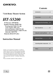 Onkyo HT-R570 Owner Manual