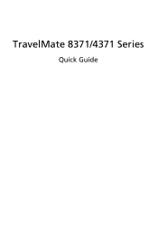 Acer TravelMate 8331G Quick Start Guide