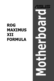 Asus ROG MAXIMUS XII FORMULA Users Manual English