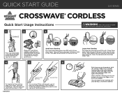 Bissell CrossWave Cordless Multi-Surface Wet Dry Vac 2551 Quick Start Guide