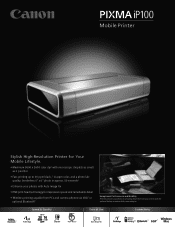 Canon PIXMA iP100 Printer Brochure