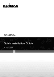 Edimax BR-6258nL Quick Installation Guide