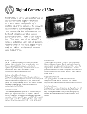 HP c150w HP c150w Digital Camera - Product Information