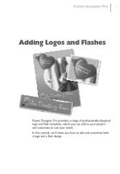 HP CN088A Serif PosterDesigner Software Pro for HP Designjet Printers - Adding Logos and Flashes
