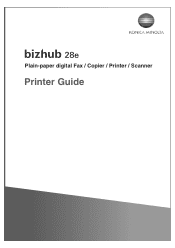 Konica Minolta bizhub 28e bizhub 28e Printer Guide
