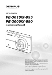 Olympus 226620 FE-3010 Instruction Manual (English)