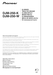 Pioneer DJM-250 Operating Instructions