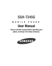 Samsung SGH-T245G User Manual (user Manual) (ver.f4) (English)
