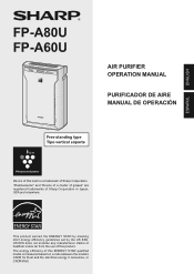 Sharp FP-A80UW Operation Manual
