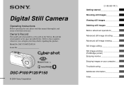 Sony DSC P150 Operating Instructions