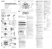 Sony SRS-D4100 Operating Instructions