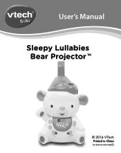 Vtech Sleepy Lullabies Bear Projector Pink User Manual