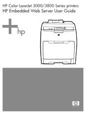 HP Color LaserJet 3000 HP Embedded Web Server - User Guide
