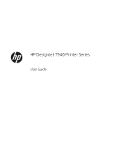 HP DesignJet T940 User Guide