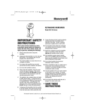 Honeywell HUT-102M Owners Manual