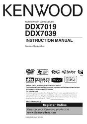Kenwood DDX7019 Instruction Manual