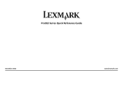 Lexmark Pro915 Quick Reference