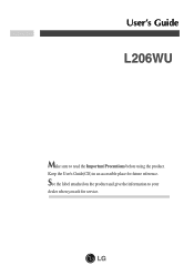 LG L206WU-PF Owner's Manual (English)