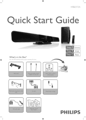 Philips HSB2313A Quick start guide