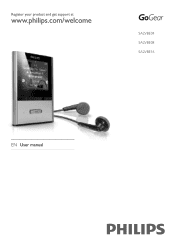 Philips SA2VBE08K User manual