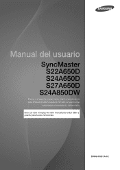 Samsung S24A650D User Manual (user Manual) (ver.1.0) (Spanish)