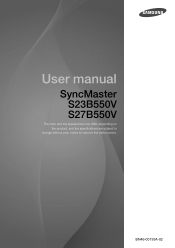 Samsung S27B550V User Manual Ver.1.0 (English)
