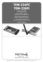 TRENDnet TEW-226PC Quick Installation Guide