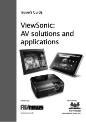ViewSonic ViewPad 10pro ViewSonic AV Solutions and Applications
