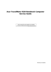Acer TravelMate 4220 TravelMate 4520/4220, Extensa 4420/4120 Service Guide