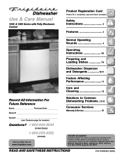 Frigidaire FDB520RHB Complete Owner's Guide (English)