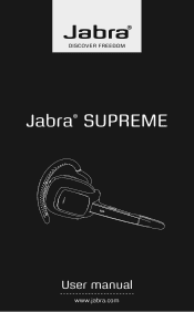 Jabra SUPREME User manual