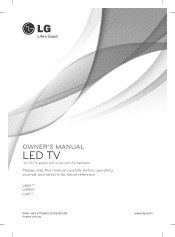 LG 32LN540B Owners Manual
