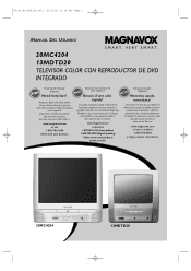 Magnavox 13MDTD20 User manual,  Spanish
