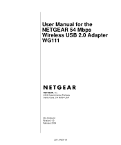 Netgear WG111v1 WG111v1 User Manual